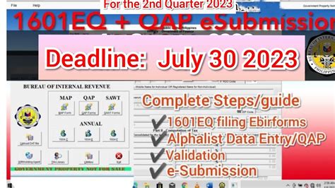 1601EQ + Alphalist + eSubmission COMPLETE TUTORIAL .
